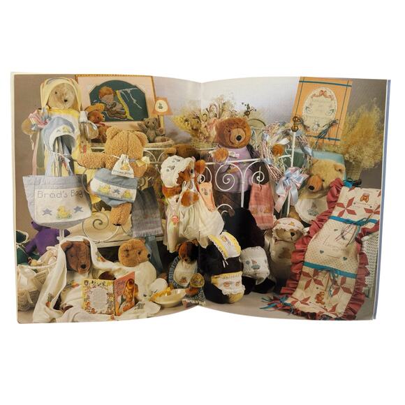 Vintage Nursery Time Cross Stitch Design Book Alma Lynne 1986 Baby Newborn - Picture 3 of 4